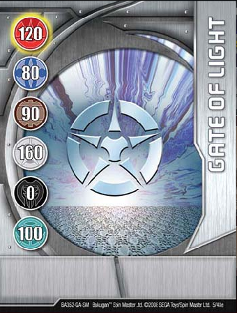 Gate Of Light 5 48e Bakugan 1 48e Card Set